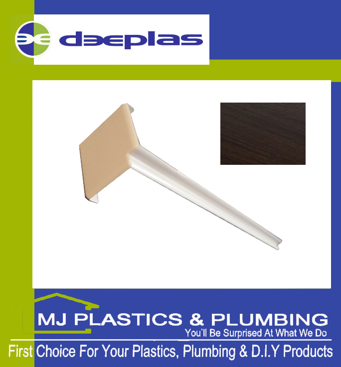 Deeplas Internal Fascia Corner Square Edge 300mm - Rosewood